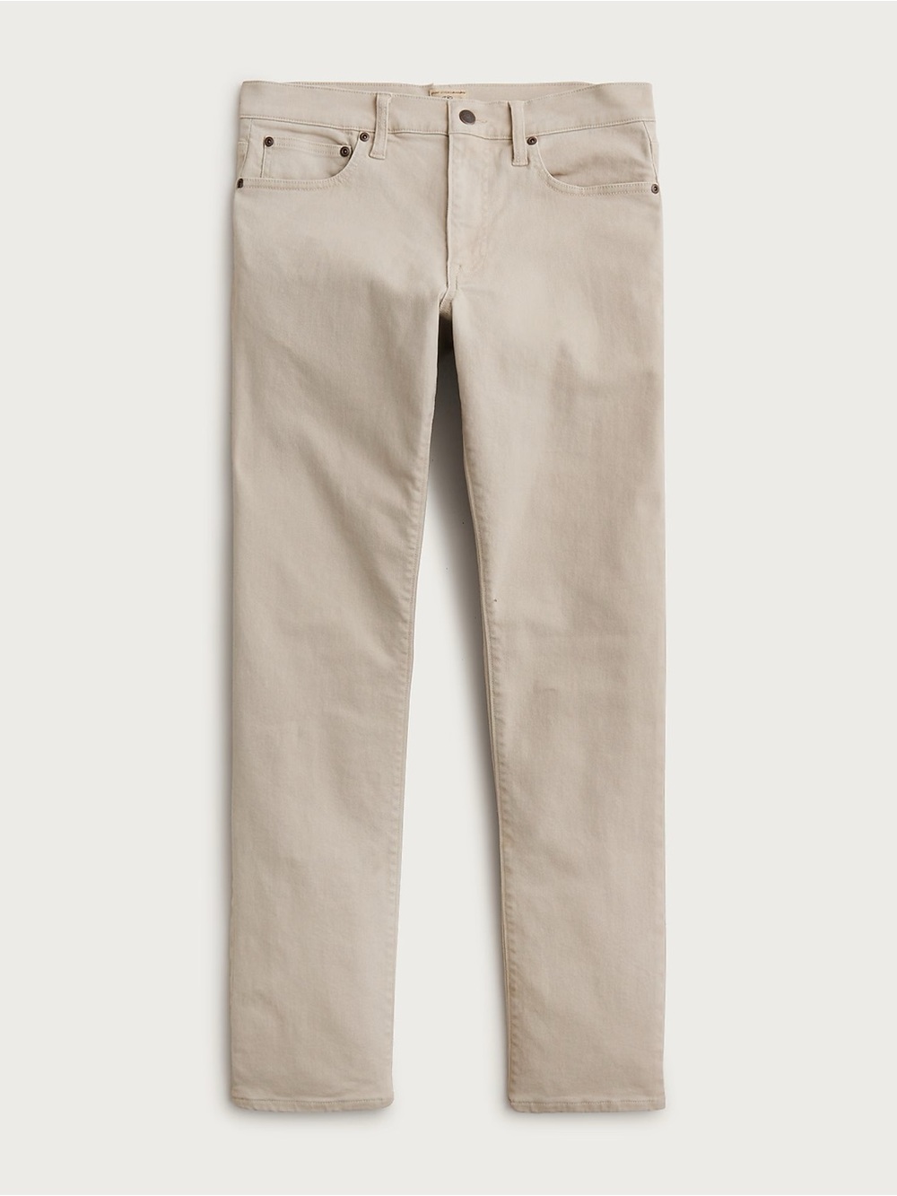 J. Crew Men's Straight Jeans in Light Beige